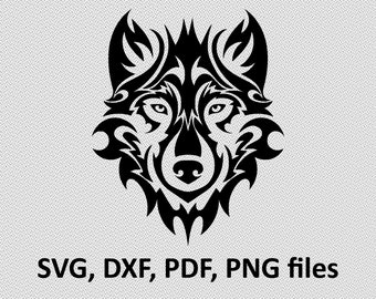 Wolf Face Svg Etsy