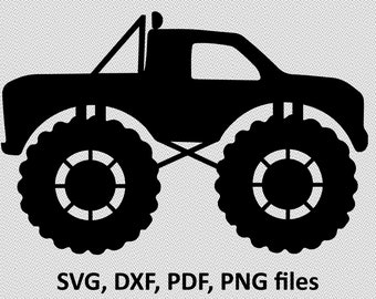 Monster Truck Cricut Etsy