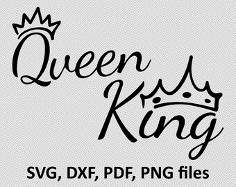 Download King And Queen Svg Etsy