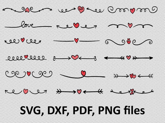 Download Text Dividers Svg Dividers Clip Art Text Decoration Etsy