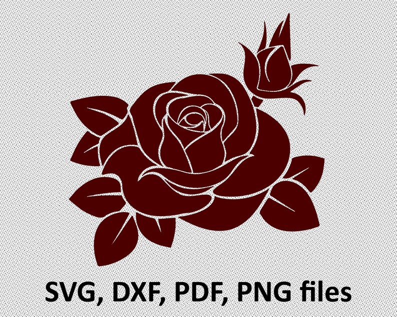 Download Cutting Dxf Rose Clipart Rose Files Rose Silhouette Rose Bud Rose Flower Silhouette Flowers Rose Svg Rose Shape Elegant Rose Vector