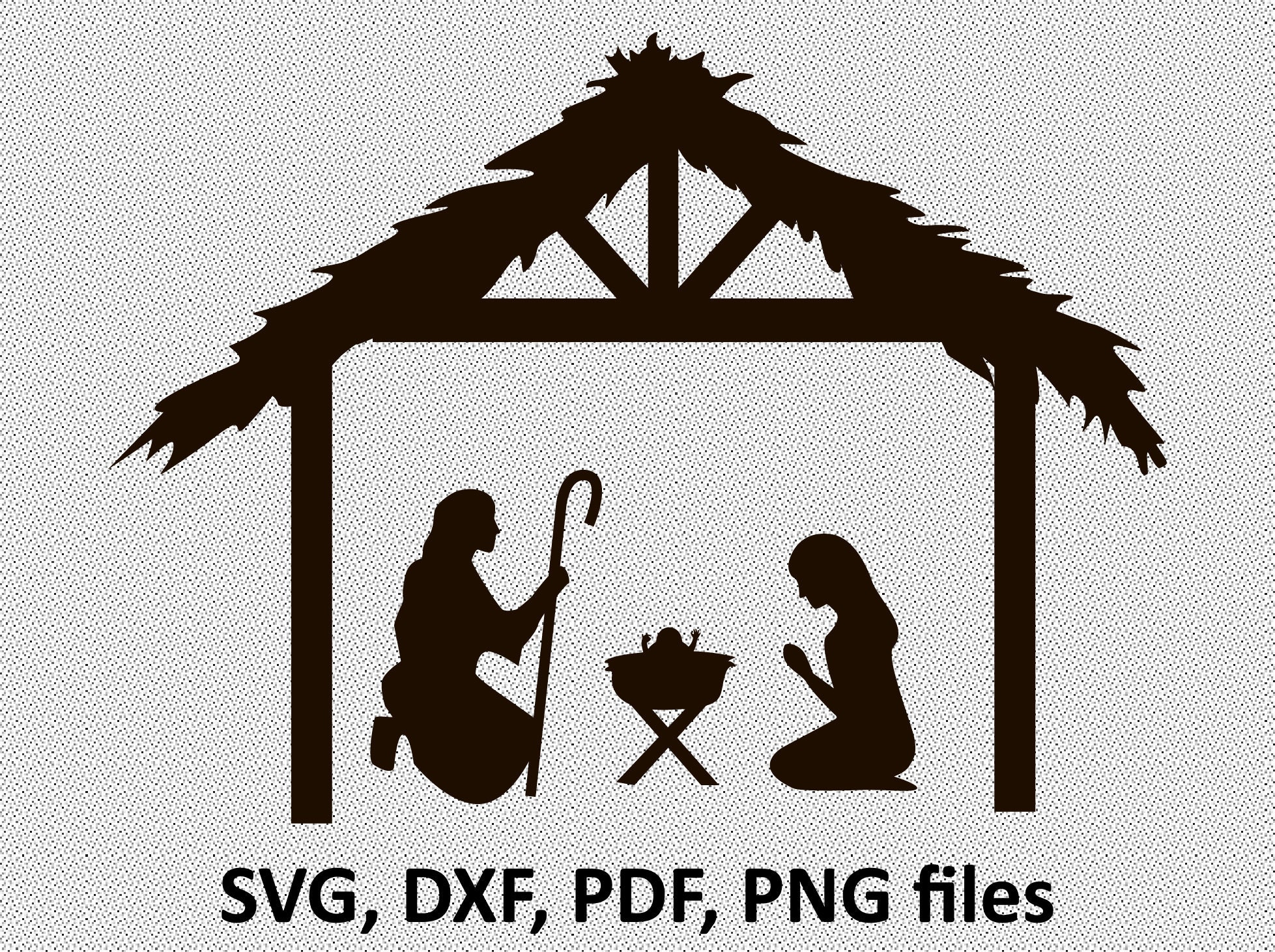 Nativity SVG Cut File Christmas svg DXF cut file Cricut svg | Etsy
