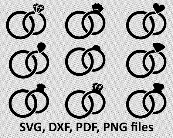 Download Engagement Ring Svg Bundle Diamond Ring Svg Clipart Cut Etsy