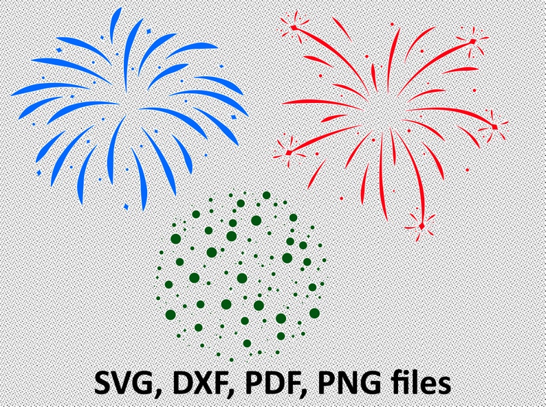 Download Fireworks SVG Cut Files instant download commercial use | Etsy