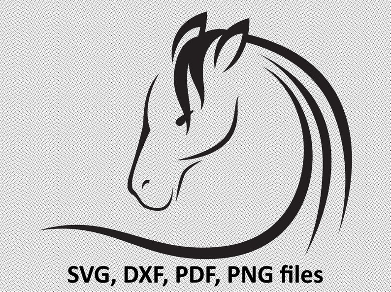 Download Beautiful Horse Svg File For Cricut And Silhouette Dxf Horse Svg Horse Head Svg Horse Svg Pdf And Png Instant Download Scrapbooking Papercraft