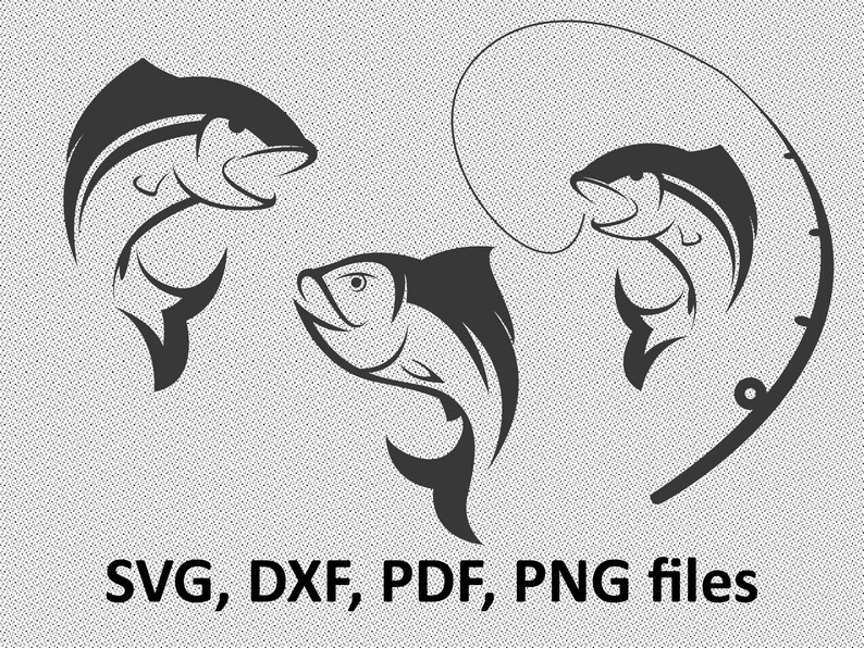 Download Bass Fish Svg Silhouette Svg Cricut Svg Large Mouth Fish | Etsy