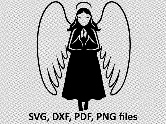 Download Angel Svg File Christmas Angel Svg Png Pdf Dxf Files Etsy