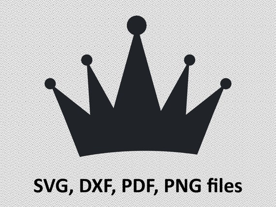 Crown Svg Cutting File Crown Clipart Crown Silhouette Etsy