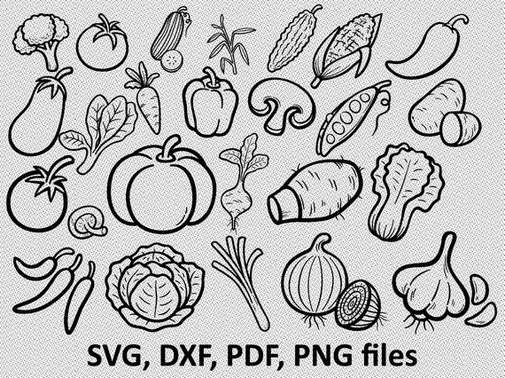 Download Vegetables Svg Bundle Vegetables Svg Clipart Vegetables Cut Etsy