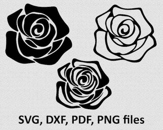 Download Rose SVG Flowers SVG Rose Bundle SVG Rose Silhouette Rose ...