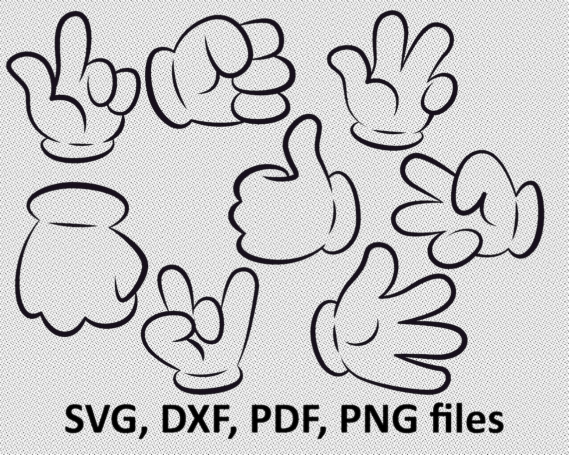 Minnie Mouse Hands Printable