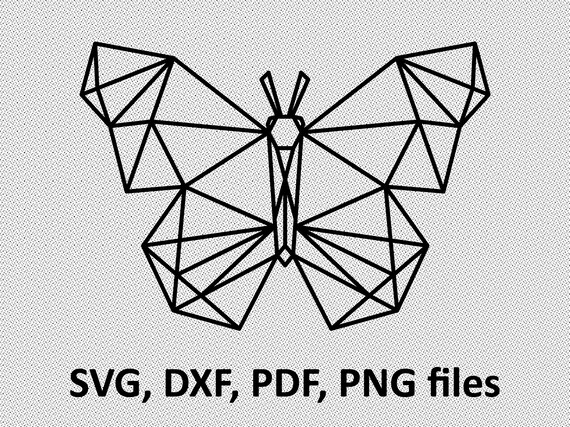 Download Geometric Butterfly Svg For Cricut Silhouette Butterfly Etsy PSD Mockup Templates