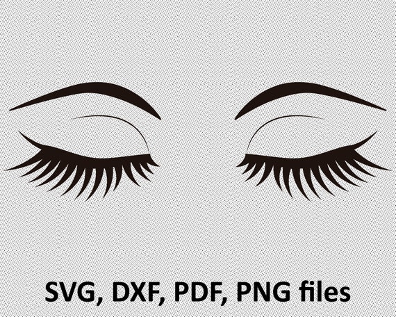 Download Eyelashes Svg File Eyebrows Svg Instant Download Woman Etsy