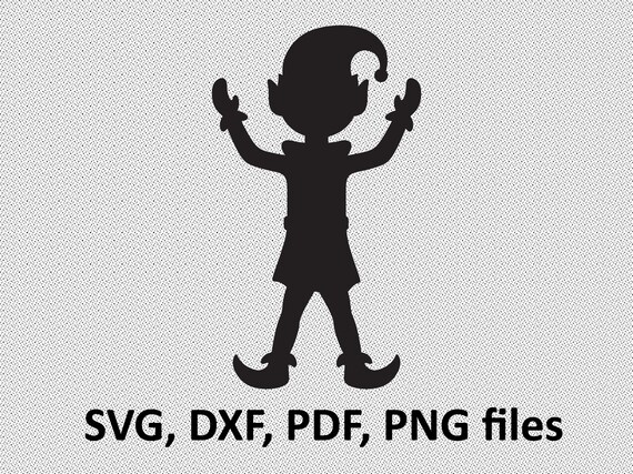 Download Elf SVG / Elf PDF / Elf PNG / Elf Dxf elf silhouette | Etsy