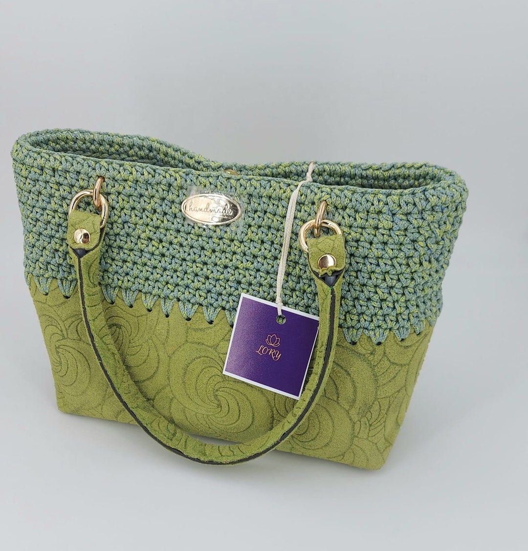 Apple Green Suede Bag - Etsy