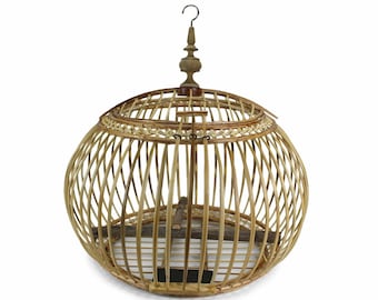 Thai Bambus Vogelkäfig, 53 cm x 54 cm, oder Leuchte, Lampenschirm
