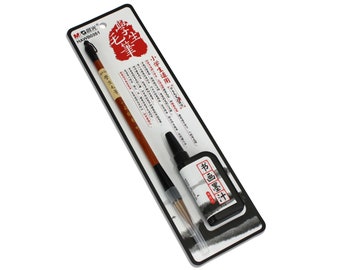 Calligraphy Brush Set with Ink for Japanese / Chinese Calligraphy. M&G HAWB0351.