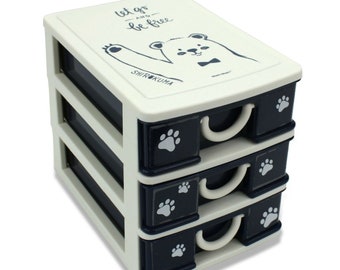 Tall Mini Storage Binsstorage Potscolour Block Printwall Etsy
