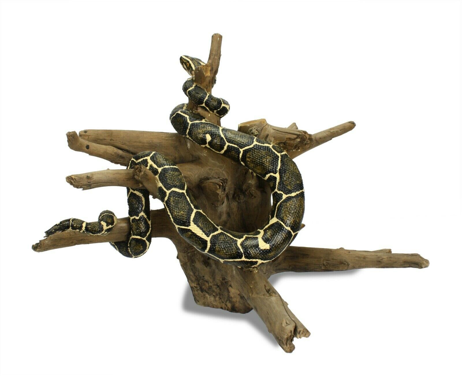 Handmade Snake Sculpture on Natural Wooden Tree Stand Very Etsy