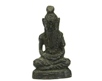 Holy Man Buddhist and Hindu Votive Amulet 3.7cm high, Product Code GS. Statue