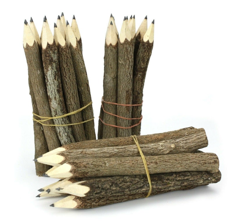 Tree Branch Twig Pencils Bundle x 10 wood Medium Size 13cm Etsy