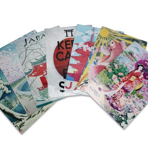 Vintage style Japanese metal signs, 30cm x 20cm; Choice of designs