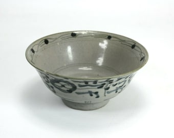 Antike chinesische Qing Dynastie Porzellan Schale, 13cm Durchmesser. ca.17./18. Jahrhundert