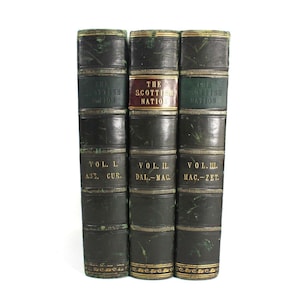 The Scottish Nation, William Anderson, 3 Vols set, Fullarton 1863, 1st edition