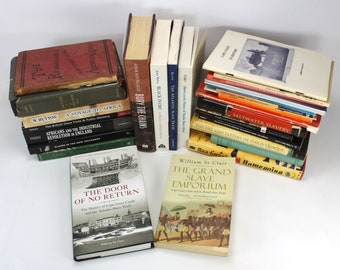 William St Clair Slavery Research Materials - slavery reference books from his library, along with 2 personal copies of his published work.