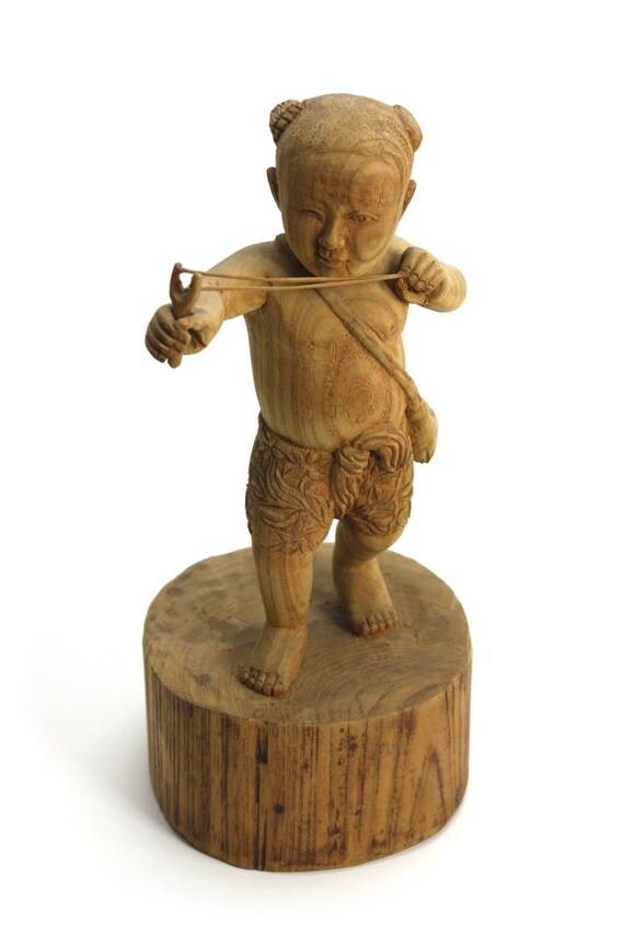 double C 69.5cm high Handmade Thailand Reclaimed Thai teak wood plant holder