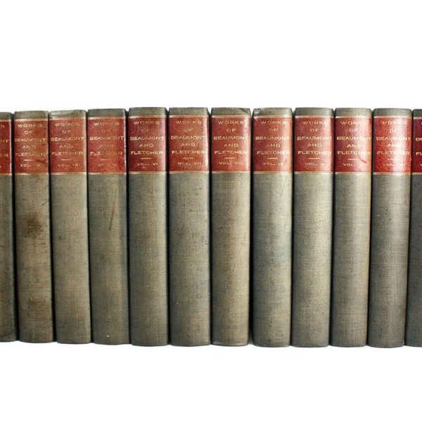 The Works of Beaumont and Fletcher, Henry Weber, 14 Volume Set 1812, Ballantyne