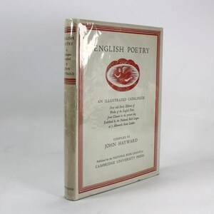 Poésie anglaise Un catalogue illustré des premières et des premières éditions exposées en 1947, John Hayward