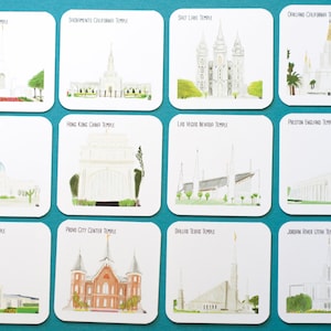 LDS Temple Matching Game