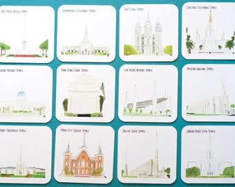 LDS Temple Matching Game