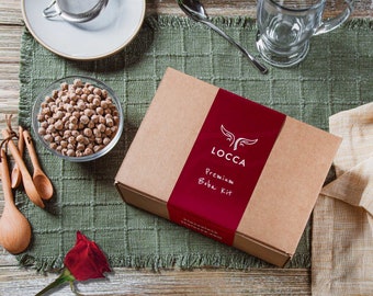 Valentine Day Boba Tea Gift Kit, Christmas Holiday Gift Baskets and Boba Tea of 3 Best Tea Variants, Christmas Boba Tea Kit