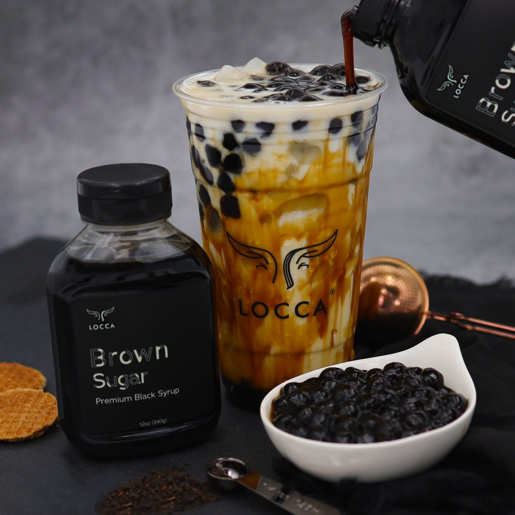 Brown Sugar Boba Tea Kit With Boba Pearls Brown Sugar Syrup Etsy Canada