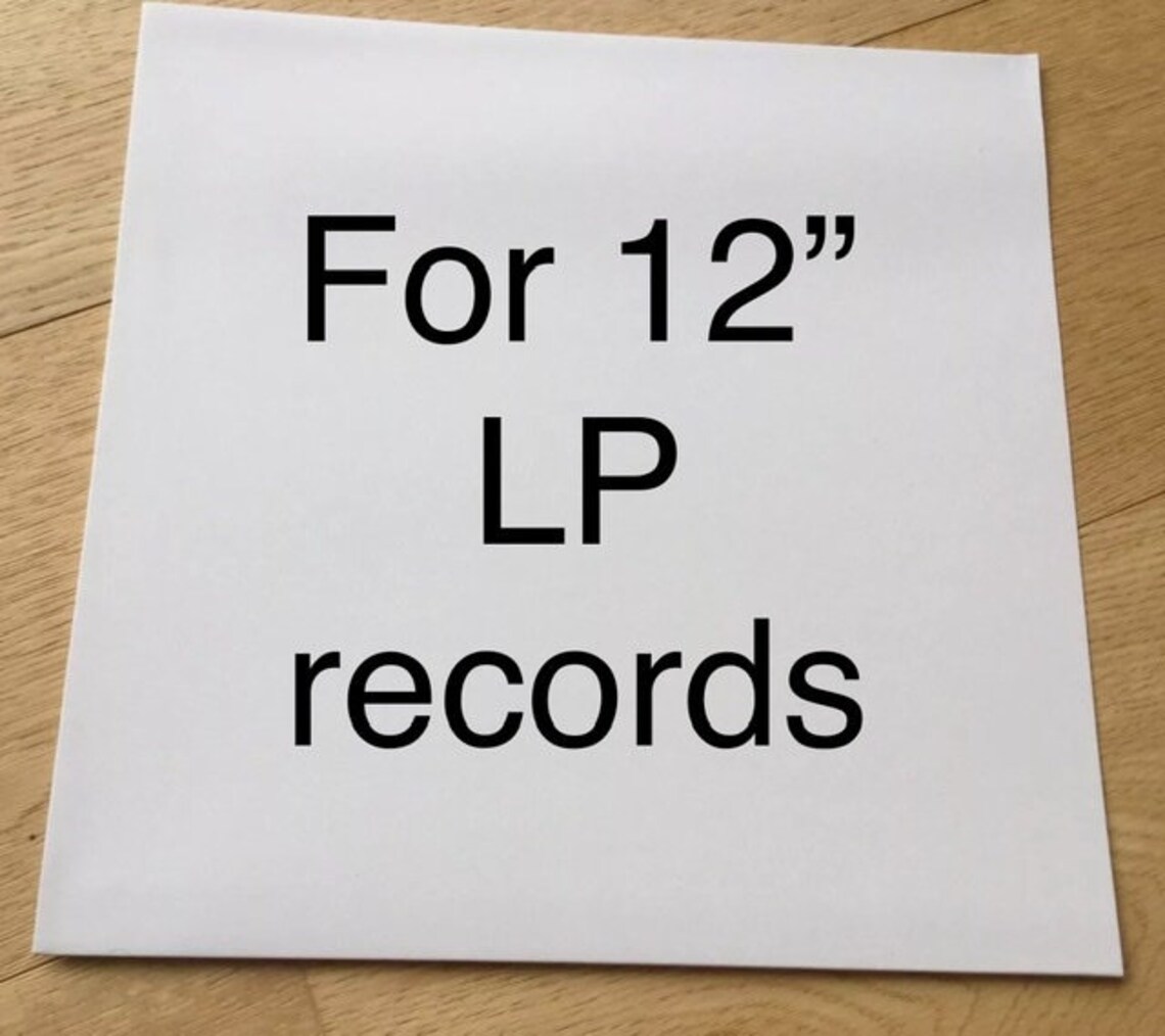 10 x LP Album Sleeves 12 Plain White Card Outer Covers Vinyl Etsy