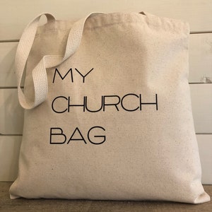 Tote bag My Church Bag