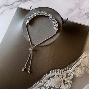 CALLA LILIE Set Minimalistisches Brautschmuckset Silber Roségold oder Gold/Halskette Ohrringe Armband/Brautjungfernschmuck Bild 5