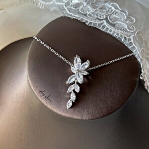 ORCHID set Braut Design Schmuck Set Roségold oder Silber oder Gold/Kristall Ohrringe Armband Halskette Bild 2