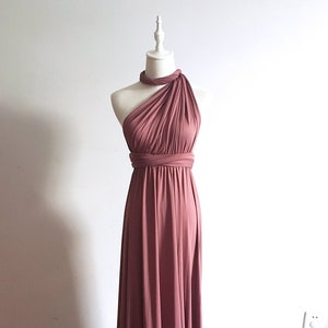 Convertible Bridesmaid Dress Long Infinity Bridesmaid Dress Multiway Wrap Bridesmaid Dress Floor Length Wrap Party Dress Party Gown