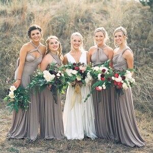 MINK Infinity Dress, Bridesmaid Dress, Multi-way Bridesmaid Dress, Maxi Dress for Women Wedding Guest Summer, Party Dress, Evening Dress