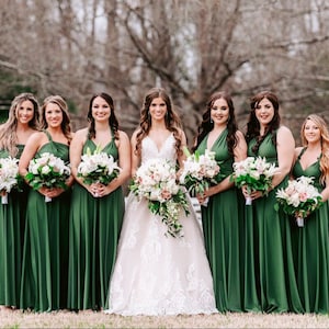 EMERALD Infinity Dress, Bridesmaid Dress, Multi-way Bridesmaid Dress, Short Dress for Women Wedding Guest Summer, Party Dress, Evening Dress