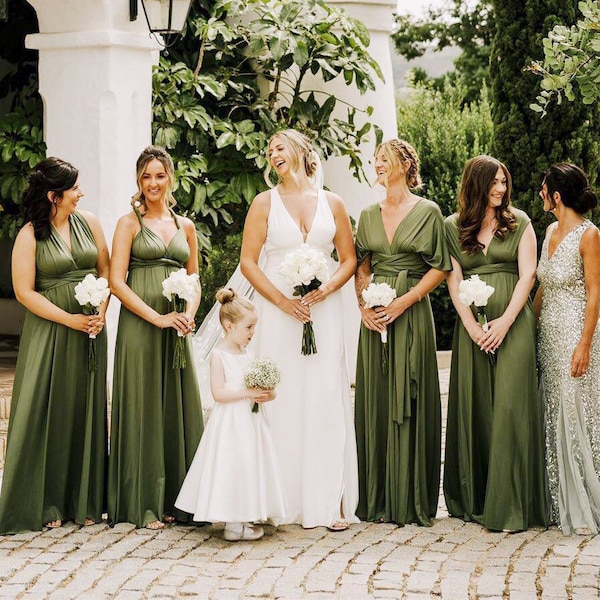 OLIVE Bridesmaid Dress, Infinity Dress, Convertible Dress Bridesmaid, Long Dress for Women Boho, Wedding Dress, Evening Dress, Formal Dress