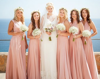 blush infinity dress