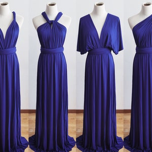 ROYAL BLUE Bridesmaid Dress, Infinity Dress, Multi-way Bridesmaid Dress, Long Dress for Women Black, Evening Dress, Formal Dress Party Dress
