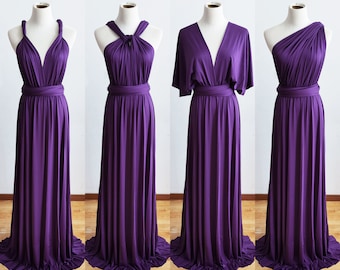 PURPLE Bridesmaid Dress, Infinity Dress, Multi-way Bridesmaid Dress, Maternity Dress Photo Shoot, Boho Dress, Infinity Dress with Bandeau