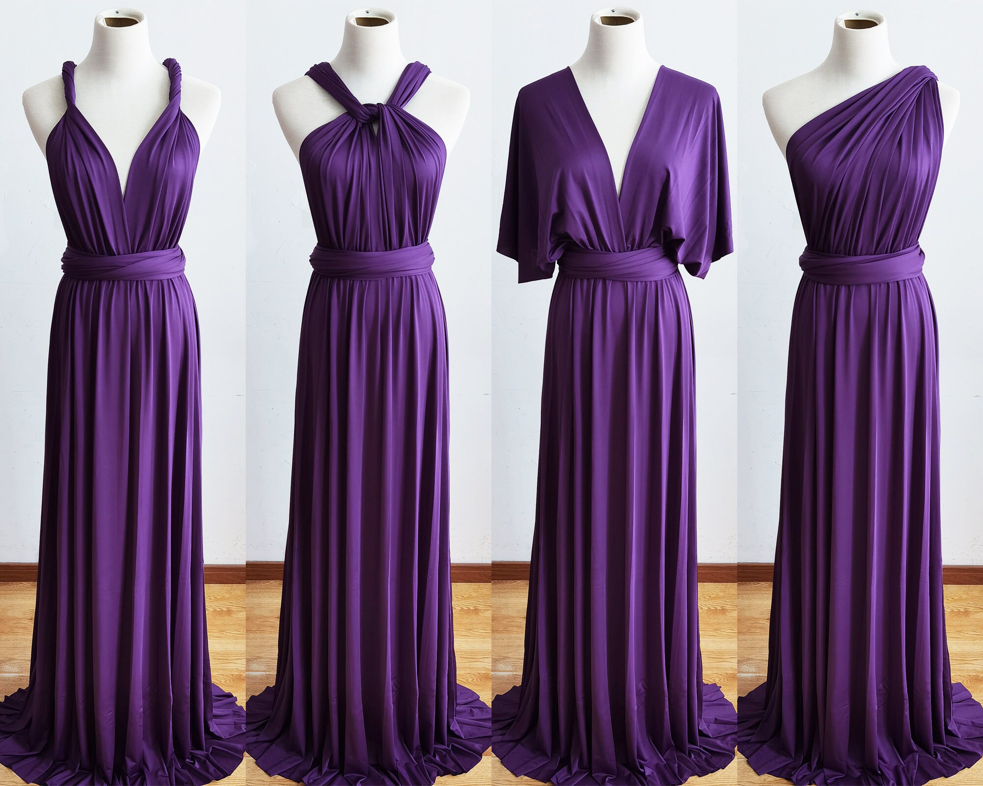 PURPLE Bridesmaid Dress, Infinity Dress, Multi-way Bridesmaid Dress, Maternity Dress Photo Shoot, Boho Dress, Infinity Dress with Bandeau