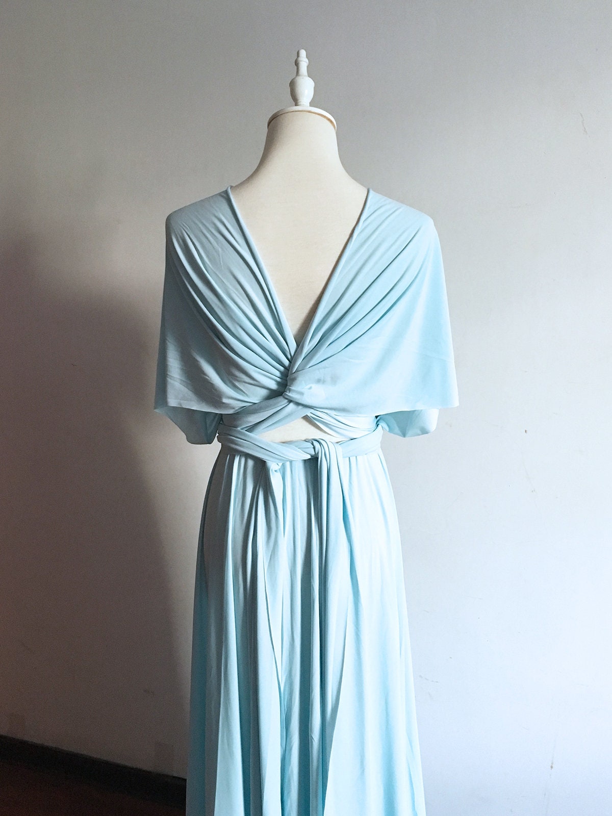 Baby Blue Bridesmaid Dress Convertible Bridesmaid Dress | Etsy