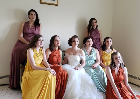 convertible bridesmaid dress etsy